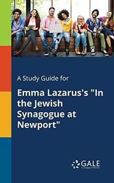 portada A Study Guide for Emma Lazarus's "in the Jewish Synagogue at Newport" (in English)