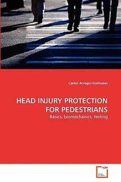 portada head injury protection for pedestrians (en Inglés)
