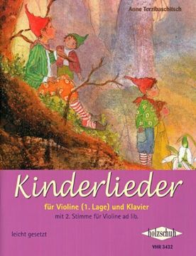 portada Kinderlieder für Violine (1. Lage) und Klavier: Für Violine (1. Lage) und Klavier. Mit 2. Stimme für Violine ad lib