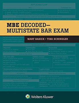 portada The mbe Decoded: Multistate bar Exam (Bar Review) (en Inglés)