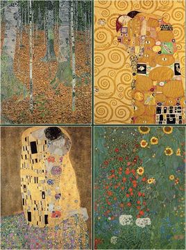 portada Set of 4 Magnetic Notepads: Klimt