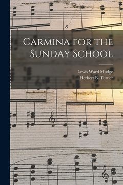 portada Carmina for the Sunday School (en Inglés)