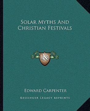 portada solar myths and christian festivals (en Inglés)