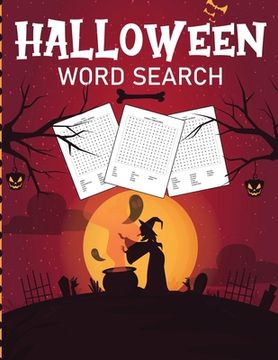 portada Halloween Word Search: Puzzle Activity Book For Kids and Adults Halloween Gifts (en Inglés)