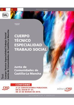 portada Cuerpo Técnico. Especialidad Trabajo Social. Junta de Comunidades de Castilla La-Mancha. Test (Colección 844)