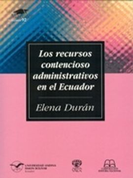 portada Los recursos contencioso administrativos en el Ecuador
