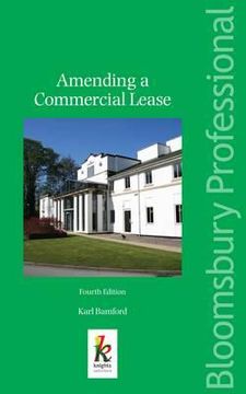 portada amending a commercial lease: fourth edition (en Inglés)