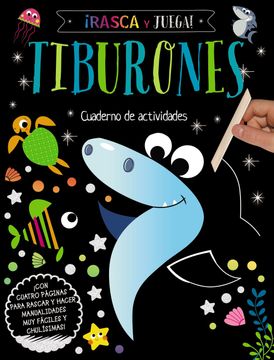 portada ¡Rasca y juega! Tiburones (in Spanish)