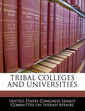portada tribal colleges and universities (en Inglés)