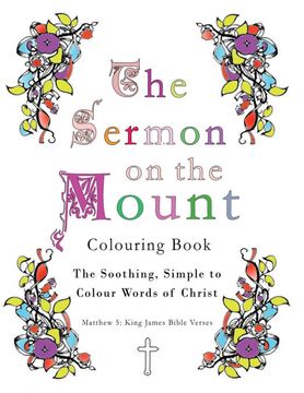 portada The Sermon on the Mount Colouring Book: The Soothing, Simple to Colour Words of Christ (en Inglés)
