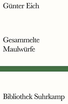 portada Gesammelte Maulwürfe (Bibliothek Suhrkamp) (in German)