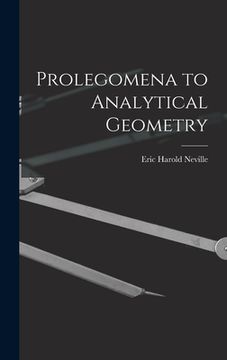 portada Prolegomena to Analytical Geometry (en Inglés)