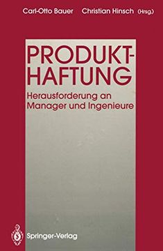 portada Produkthaftung: Herausforderung an Manager und Ingenieure (in German)