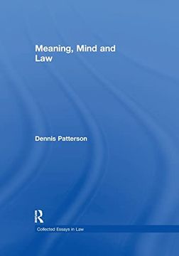 portada Meaning, Mind and law (Collected Essays in Law) (en Inglés)