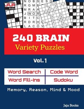 portada 240 BRAIN Variety Puzzles, Vol 1 (en Inglés)