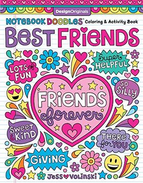portada Notebook Doodles Best Friends: Coloring & Activity Book (en Inglés)