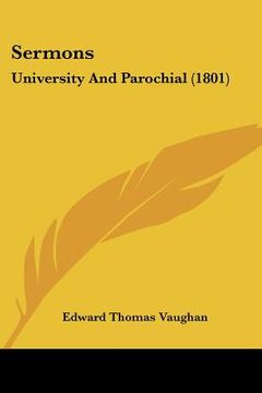 portada sermons: university and parochial (1801) (in English)
