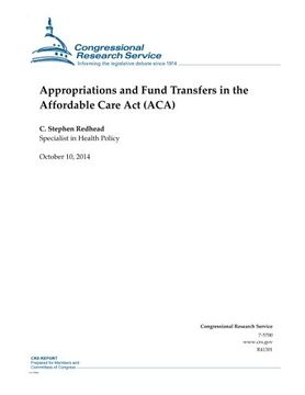 portada Appropriations and Fund Transfers in the Affordable Care Act (ACA) (CRS Reports)