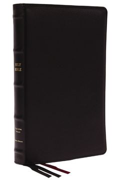 portada Kjv, Thinline Bible, Large Print, Premium Goatskin Leather, Black, Premier Collection, red Letter, Thumb Indexed, Comfort Print: Holy Bible, King James Version (in English)