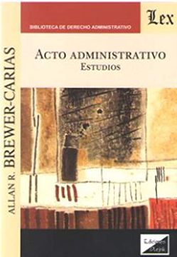 portada Acto administrativo. Estudios (in Spanish)