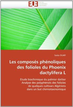 portada Les Composes Phenoliques Des Folioles Du Phoenix Dactylifera L