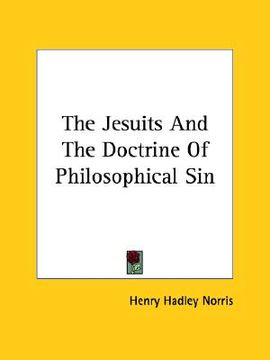 portada the jesuits and the doctrine of philosophical sin (in English)