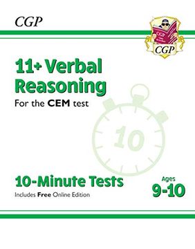 portada New 11+ cem 10-Minute Tests: Verbal Reasoning - Ages 9-10 (en Inglés)