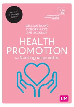 portada Health Promotion for Nursing Associates (Understanding Nursing Associate Practice) (en Inglés)