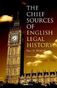 portada the chief sources of english legal history (en Inglés)