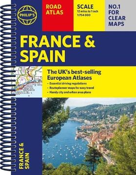 portada Philip'S France and Spain Road Atlas (en Inglés)
