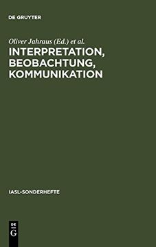 portada Interpretation, Beobachtung, Kommunikation (en Alemán)