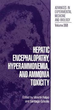 portada Hepatic Encephalopathy, Hyperammonemia, and Ammonia Toxicity (in English)