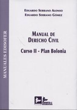 portada MANUAL DE DERECHO CIVIL, CURSO II-PLAN BOLONIA