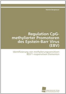 portada Regulation Cpg-Methylierter Promotoren Des Epstein-Barr Virus (Ebv)