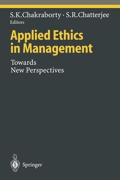 portada applied ethics in management: towards new perspectives (en Inglés)