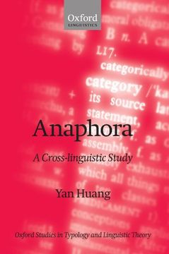 portada Anaphora: A Cross-Linguistic Study (Oxford Studies in Typology and Linguistic Theory) (en Inglés)