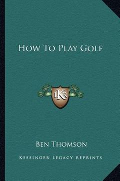 portada how to play golf (in English)