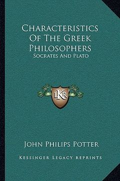 portada characteristics of the greek philosophers: socrates and plato