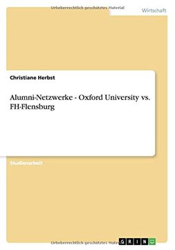 portada Alumni-Netzwerke - Oxford University vs. FH-Flensburg