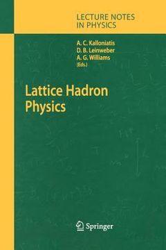 portada lattice hadron physics (in English)