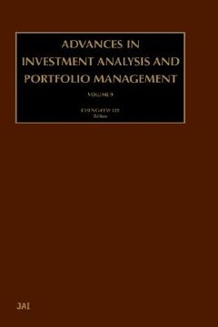 portada advances in investment analysis and portfolio management, volume 9 (en Inglés)