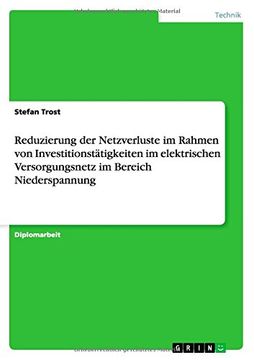 portada Reduzierung der Netzverluste im Rahmen von Investitionstätigkeiten im elektrischen Versorgungsnetz im Bereich Niederspannung (German Edition)