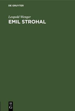 portada Emil Strohal (en Alemán)