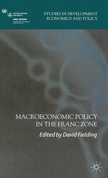 portada Macroeconomic Policy in the Franc Zone (en Inglés)