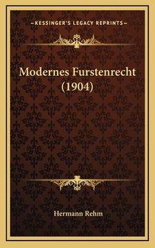 portada Modernes Furstenrecht (1904) (in German)