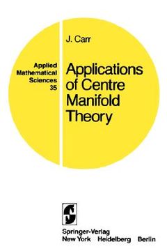 portada applications of centre manifold theory (en Inglés)