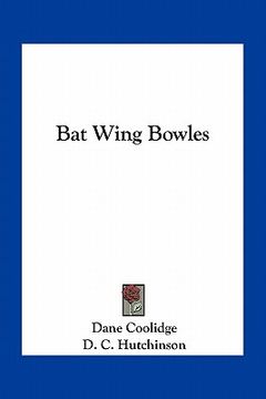 portada bat wing bowles (en Inglés)