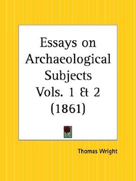 portada essays on archaeological subjects