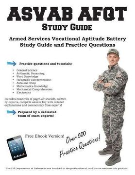 portada ASVAB Study Guide: Armed Services Vocational Aptitude   Battery Study Guide   and Practice Questions