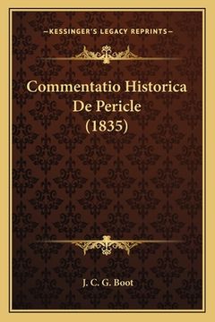 portada Commentatio Historica De Pericle (1835) (en Latin)